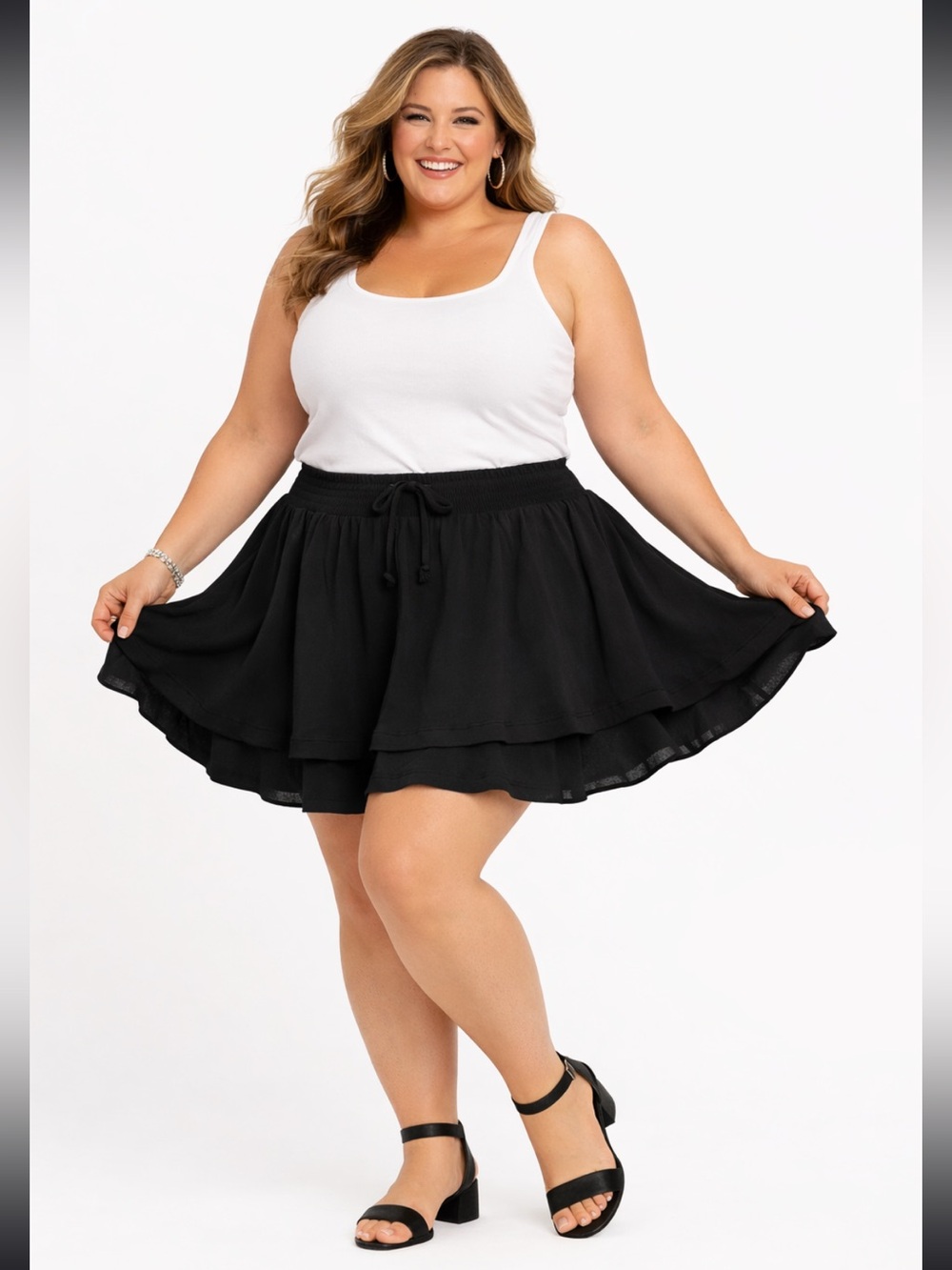 Black Flowy Skirt No Boundaries